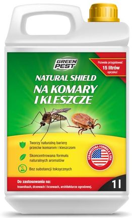 Oprysk Na Komary I Kleszcze Natural Shield Green Pest 1L.