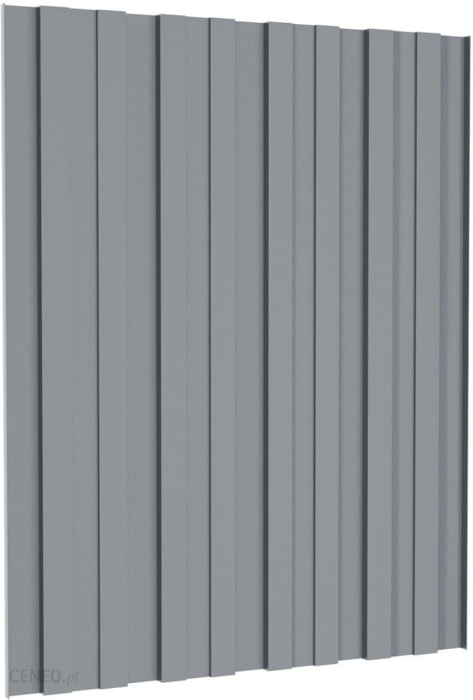 Vidaxl Panele dachowe 12 szt. stal galwanizowana srebrne 60x45cm 317197