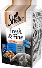 Sheba Saszetka Fresh & Fine Mokra Karma Dla Kotów W Sosie Z Tuńczykiem Dorszem 6X50G