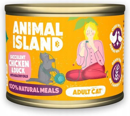 Animal Island Mokra Karma Dla Kota Kurczak Z Kaczką 200G - zdjęcie 2
