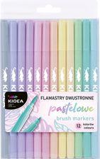 Zdjęcie Kidea Pastelowe Flamastry Dwustronne 12szt. - Ząbkowice Śląskie