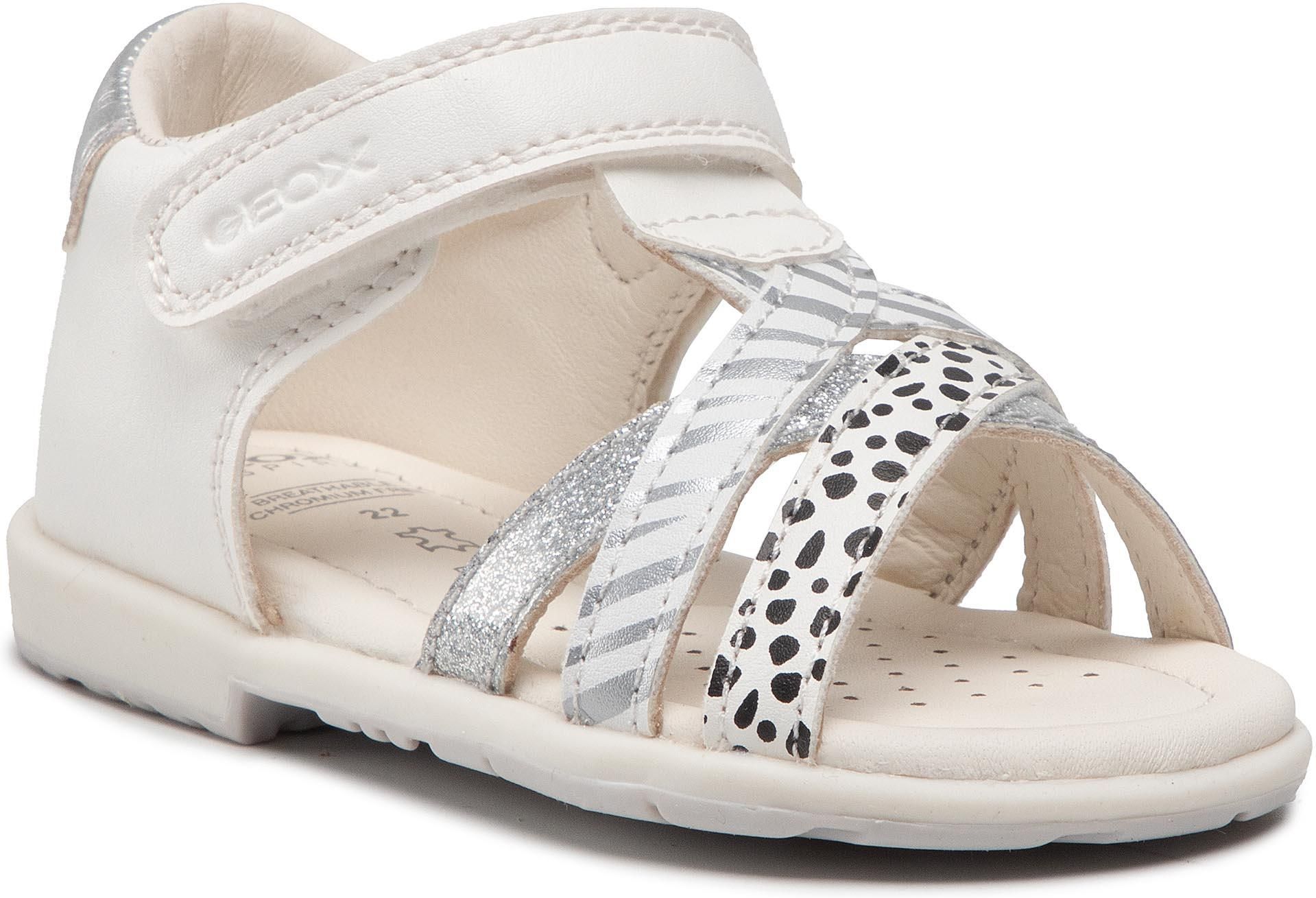 Geox ELTHAN GIRL - Sandalias - Navy/silver/azul Marino