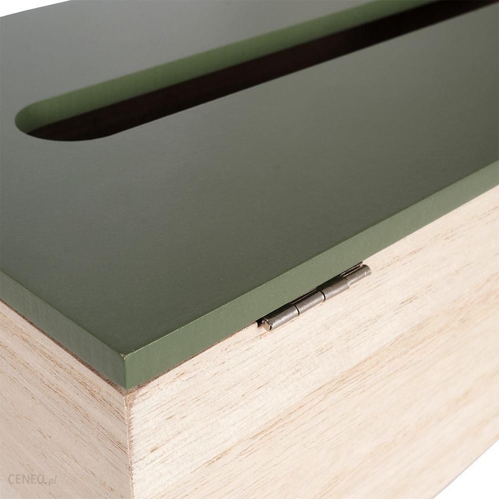 Pojemnik chustecznik pudełko drewniane z nadrukiem na chusteczki 25,5x14,5x9 cm
