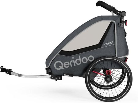 Przyczepka rowerowa, wózek Qeridoo QUPA2 Grey