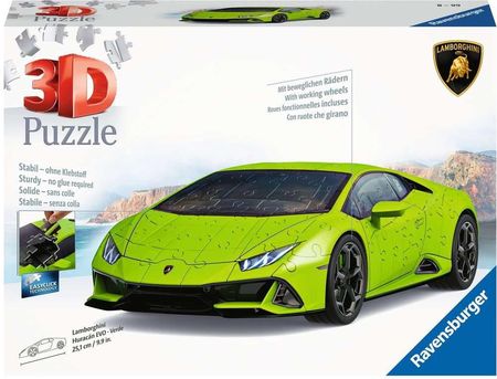 Ravensburger Puzzle 3D Lamborghini Huracan Evo Verde 108El. 112999