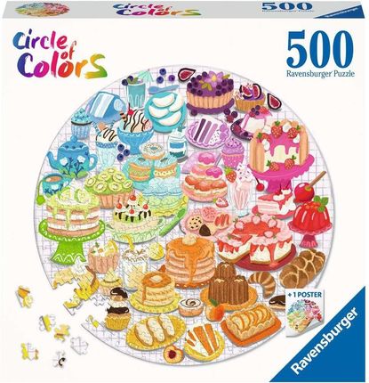 Ravensburger Puzzle 500El. Circle Of Colors Sweets Paleta Kolorów Desery