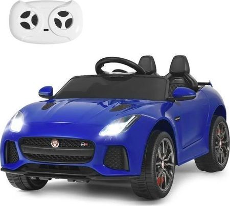 Costway Elektryczny Samochód Dla Dzieci Jaguar F Type Svr Niebieski