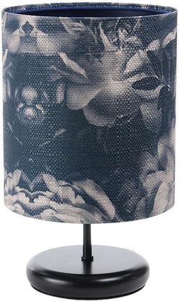 Lumes Czarno-granatowa lampka nocna w kwiaty - S395-Damis (E212460Q0SC027CZ)