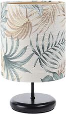 Lumes Czarna lampka nocna boho z abażurem w liście - S399-Magra (E212540Q0SC030CZ)