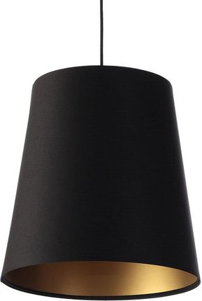 Lumes Czarno-złota lampa wisząca glamour z abażurem - S404-Arva (E21293070212)