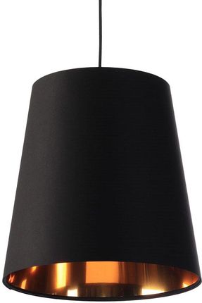 Lumes Czarna lampa wisząca nad stół z abażurem rose gold - S404-Arva (E21296070215)