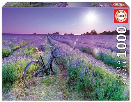 Educa Układanka Puzzle Cycling In Lavender Fields 1000El.