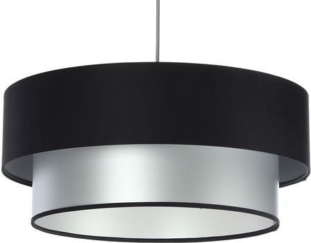 Lumes Srebrno-czarna lampa z podwójnym abażurem - S415-Parfa (E2147706104350CM)