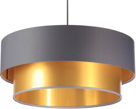 Lumes Złoto-szara lampa wisząca w stylu glamour - S418-Anisa (E21489061052A50CM)