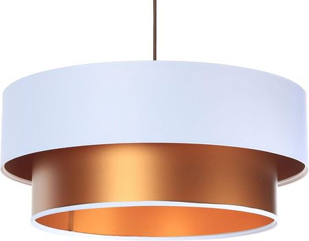 Lumes Miedziano-biała duża lampa wisząca glamour - S420-Veda (E2161306105950CM)