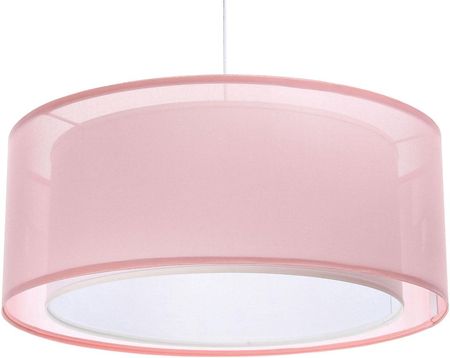 Lumes Różowa lampa wisząca z dwuczęściowym abażurem - S436-Estera (E2182906A01150)