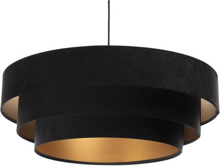 Lumes Czarno-złota welurowa lampa wisząca glamour - S438-Uzura (E2190405000960)