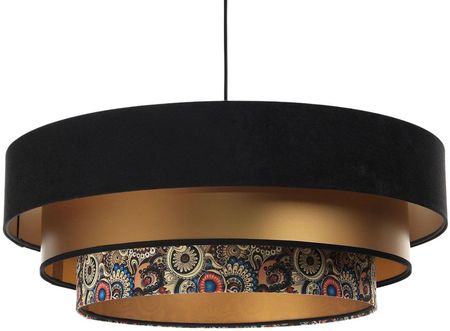 Lumes Czarno-złota elegancka lampa wisząca nad stół - S448-Ilia (E2193605008360)