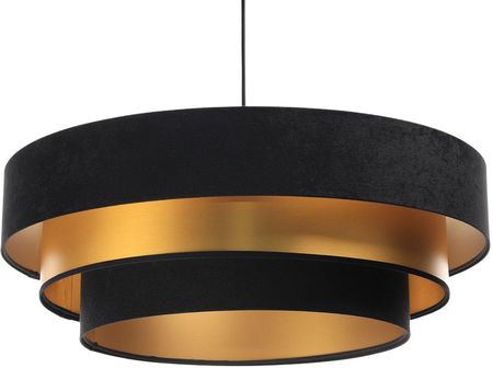 Lumes Czarno-złota welurowa lampa wisząca glamour - S454-Vrasa (E2194905007060)