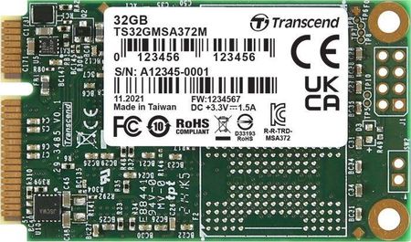 Transcend SSD 32GB mSATA (TS32GMSA372M)