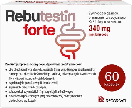 Recordati Rebutestin Forte, 340 Mg 60kaps.