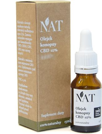 Natmedical NAT - ekstrakt z konopi, olejek CBD (10%), 30ml