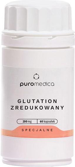 Puromedica Glutathione Reduced, glutation zredukowany, 60kaps. - Opinie i  ceny na Ceneo.pl