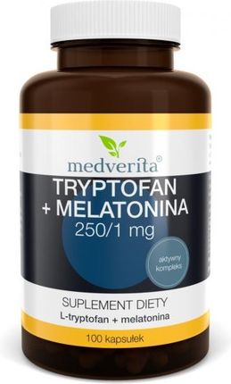 Kapsułki Medverita Tryptofan + Melatonina 100 szt.