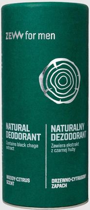 ZEW for men Naturalny dezodorant w sztyfcie z czarną hubą 80g