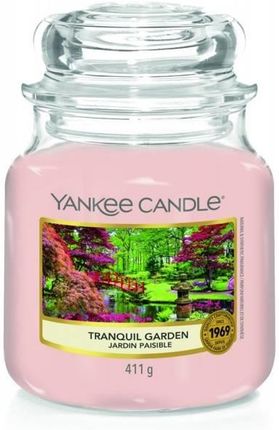 Yankee Candle Świeca Zapachowa Słoik Średni Tranquil Garden 411G