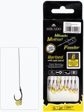 Mikado Przypon Hmfb212G Z Gumką Hak Zadziorem + Plecionka 8Szt. Brązowy (Hmfb212G4)