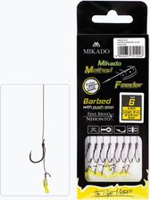 Zdjęcie Mikado Przypon Hmfb212P Z Push Stopem Hak Zadziorem + Plecionka 8Szt. Brązowy (Hmfb212P4) - Sobótka