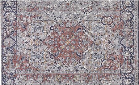 Beliani Retro dywan orientalny wzór do salonu prostokątny 140x200cm wielokolorowy Korgan