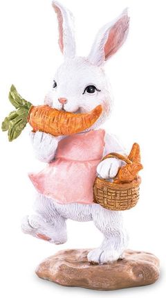 Art-Pol Figurka Wielkanocna Królik Z Koszykiem Marchewek 103737