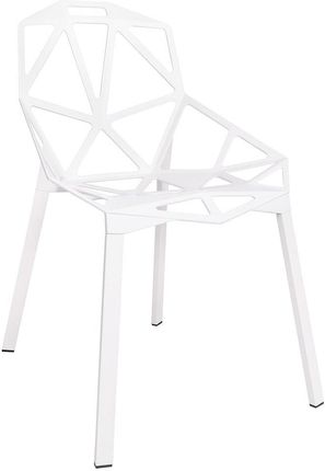 King Home Krzesło Split Premium Białe Aluminium Nogi 5018