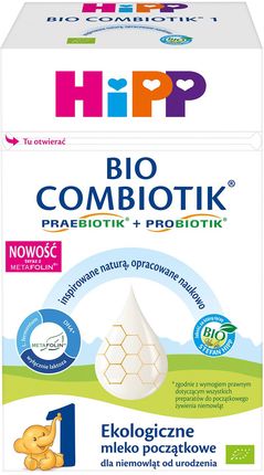 Hipp 1 Bio Combiotik Ekologiczne Mleko Początkowe Od Urodzenia 550G