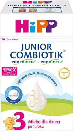 Hipp 3 Junior Combiotik Mleko Modyfikowane Po 1 Roku 550G