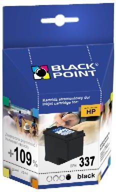 Black Point Zgodny z HP 337XL BK zam. czarny tusz do DeskJet 5940, 6940, 6980, D4160 PhotoSmart 2570, 2575, 8050, C4180, C4190, D5160, Officejet 63