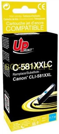 Uprint kompatybilny ink / tusz z CLI-581C XXL, cyan, 11,7ml, C-581XXLC, very high capacity, dla Canon PIXMA TR7550, TR8550, TS6150