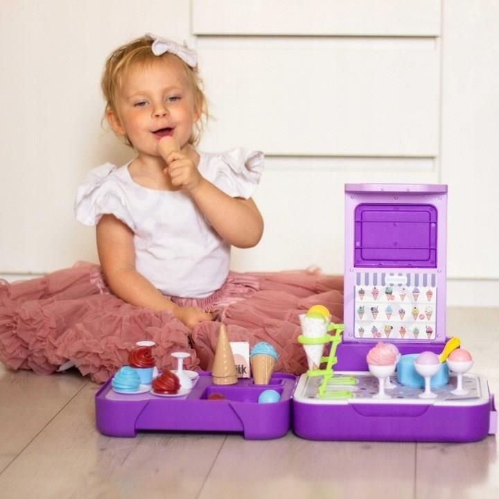 Woopie Walizka z Lodami 3w1 Kuchnia Sklepik Lodziarnia Przenośna 62 el. - zdjęcie 1 Woopie Walizka z Lodami 3w1 Kuchnia Sklepik Lodziarnia Przenośna 62 el.