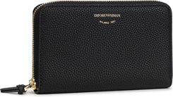 Emporio Armani Duży Portfel Damski Mini Zip Around St.Cervo Y3H246 YFW9B 80001 Czarny