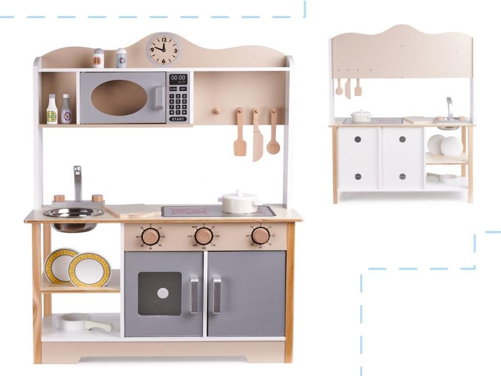 LULILO Kuchnia drewniana MDF Kuketo + akcesoria - zdjęcie 7 LULILO Kuchnia drewniana MDF Kuketo + akcesoria