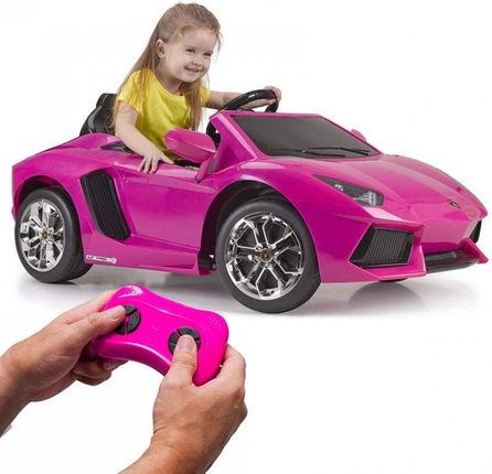 Feber Lamborghini Aventador Pink Samochód Elektryczny 6V