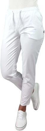 M&C Cygaretki Spodnie Medyczne Damskie Ochronne Kolor Biały XL Biały