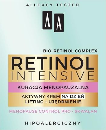 Krem AA Retinol Intensive Kuracja Menopauzalna Aktywny Liftingująco-Ujędrniający na dzień 50ml