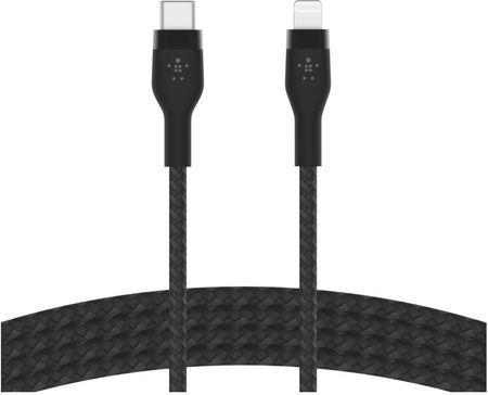 Belkin Kabel USB-C / Lightning 1m Czarny W oplocie (CAA011BT1MBK)