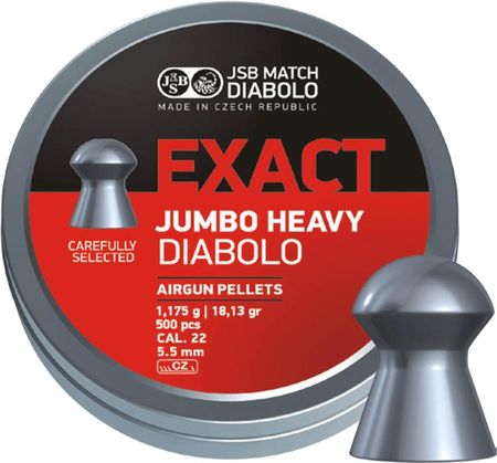 Śrut Diabolo JSB EXACT JUMBO HEAVY kal. 5.53mm 500 szt.
