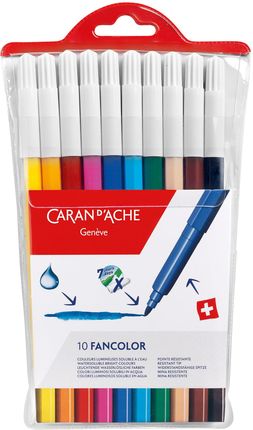 Caran D'Ache Flamastry D’Ache Fancolor 10 Kolorów