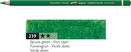 Caran D'Ache Kredka Pablo Kolor 239 Spruce Green Świerkowa Zieleń