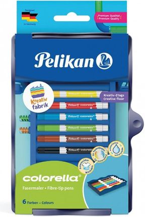 Pelikan Flamastry Colorella 6 Sztuk Z Pojemnikiem Arkusz Naklejek Do Personalizacji Kreativ Fabrik